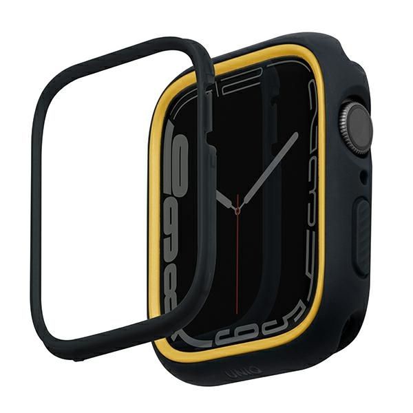 Tagakaaned UNIQ Uniq Moduo case for Apple Watch 4/5/6/7/8/9/SE/SE2 44/45mm - black and mustard