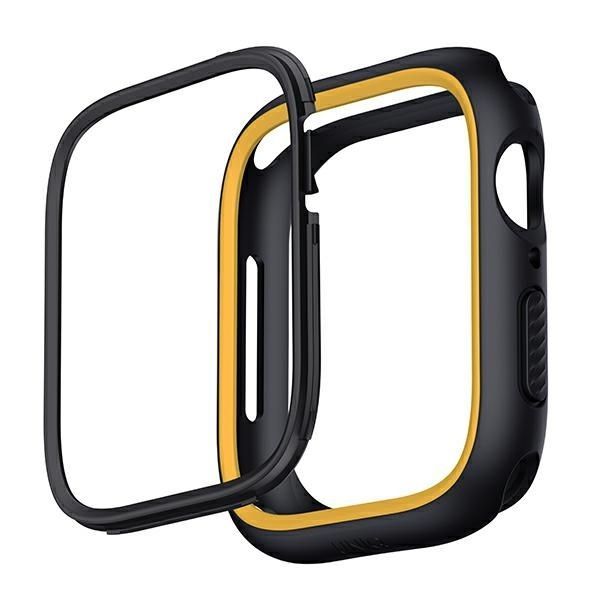Tagakaaned UNIQ Uniq Moduo case for Apple Watch 4/5/6/7/8/9/SE/SE2 44/45mm - black and mustard