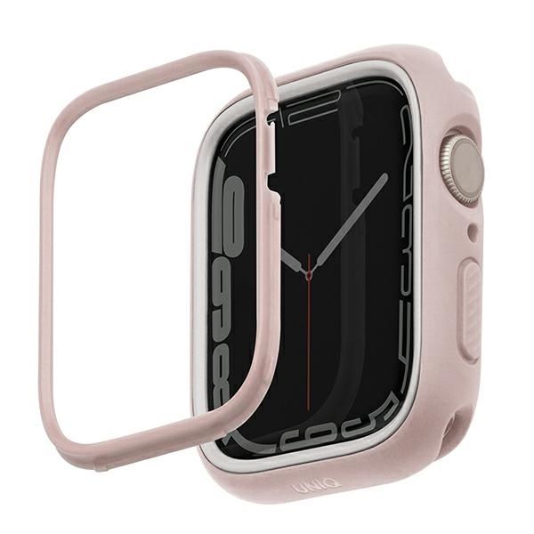 Tagakaaned UNIQ Uniq Moduo case for Apple Watch 4/5/6/7/8/SE/SE2 44/45mm - pink and white