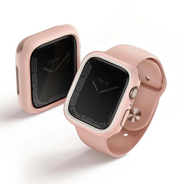 Tagakaaned UNIQ Uniq Moduo case for Apple Watch 4/5/6/7/8/SE/SE2 44/45mm - pink and white