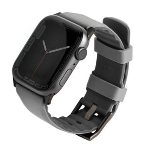 Nugarėlės dėklai UNIQ  Uniq Linus strap for Apple Watch 1/2/3/4/5/6/7/8/SE/SE2/Ultra 42/44/45/49mm - gray 