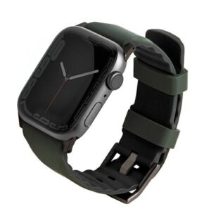 Nugarėlės dėklai UNIQ  Uniq Linus strap for Apple Watch 1/2/3/4/5/6/7/8/SE/SE2/Ultra 42/44/45/49mm - green 