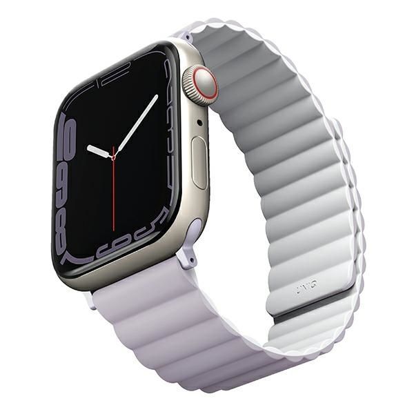 Tagakaaned UNIQ Uniq Revix strap for Apple Watch 1/2/3/4/5/6/7/8/SE/SE2 38/40/41mm - lilac and white