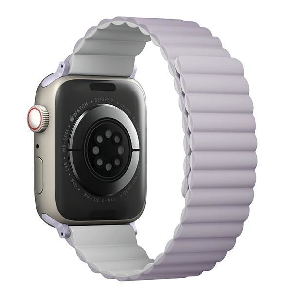 Tagakaaned UNIQ Uniq Revix strap for Apple Watch 1/2/3/4/5/6/7/8/SE/SE2/Ultra 42/44/45/49mm - lilac-white