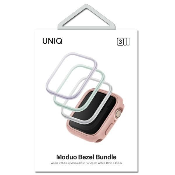Aizmugurējais vāciņš UNIQ Frame for Uniq Moduo 3in1 case for Apple Watch 4/5/6/7/8/SE/SE2 40/41mm - sage, lilac, white