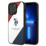Aizmugurējais vāciņš U.S. Polo PU  US Polo USHCP14XPSO3 iPhone 14 Pro Max 6.7" white/white Tricolor Embossed 