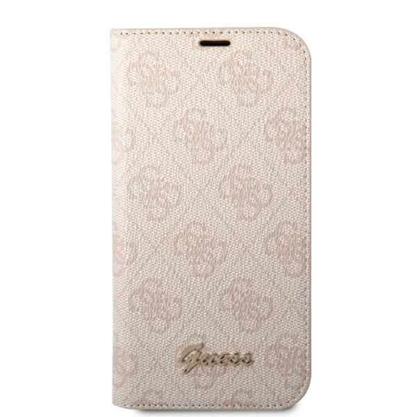 Back panel cover Guess Guess GUBKP14XHG4SHP iPhone 14 Pro Max 6.7 "pink / pink book 4G Vintage Gold Logo