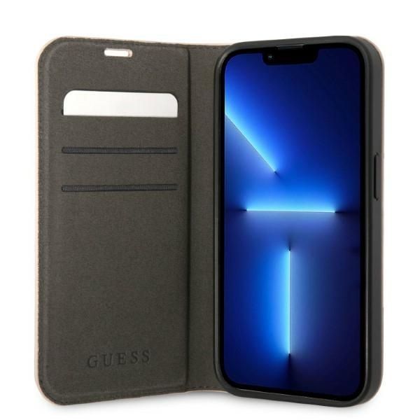 Back panel cover Guess Guess GUBKP14XHG4SHP iPhone 14 Pro Max 6.7 "pink / pink book 4G Vintage Gold Logo