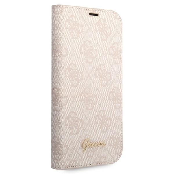 Back panel cover Guess Guess GUBKP14XHG4SHP iPhone 14 Pro Max 6.7 "pink / pink book 4G Vintage Gold Logo