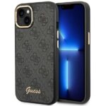Tagakaaned Guess  Guess GUHCP14SHG4SHK iPhone 14 6.1 "black / black hard case 4G Vintage Gold Logo 