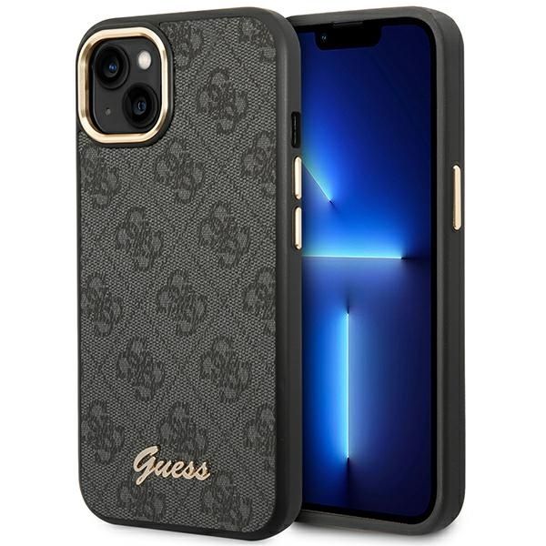 Tagakaaned Guess Guess GUHCP14SHG4SHK iPhone 14 6.1 "black / black hard case 4G Vintage Gold Logo