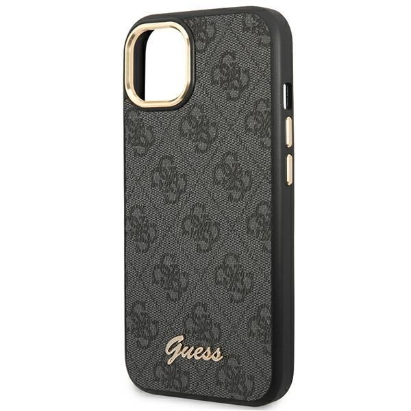 Tagakaaned Guess Guess GUHCP14SHG4SHK iPhone 14 6.1 "black / black hard case 4G Vintage Gold Logo
