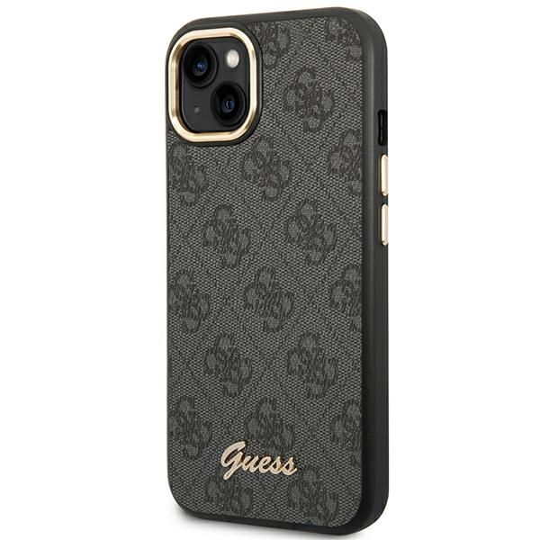 Tagakaaned Guess Guess GUHCP14SHG4SHK iPhone 14 6.1 "black / black hard case 4G Vintage Gold Logo