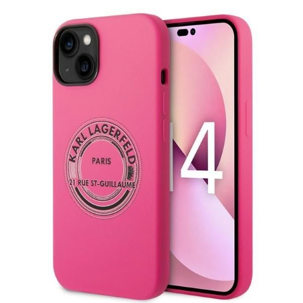Aizmugurējais vāciņš Karl Lagerfeld Karl Lagerfeld KLHCP14MSRSGRCF iPhone 14 Plus 6.7 "hardcase pink / pink Silicone RSG