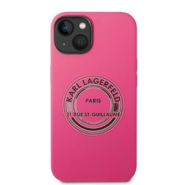 Aizmugurējais vāciņš Karl Lagerfeld Karl Lagerfeld KLHCP14MSRSGRCF iPhone 14 Plus 6.7 "hardcase pink / pink Silicone RSG