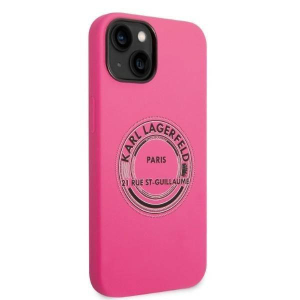 Aizmugurējais vāciņš Karl Lagerfeld Karl Lagerfeld KLHCP14MSRSGRCF iPhone 14 Plus 6.7 "hardcase pink / pink Silicone RSG
