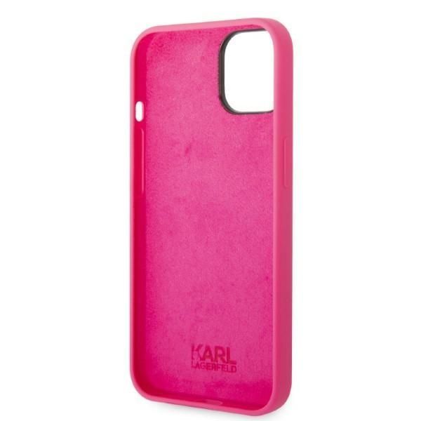 Aizmugurējais vāciņš Karl Lagerfeld Karl Lagerfeld KLHCP14MSRSGRCF iPhone 14 Plus 6.7 "hardcase pink / pink Silicone RSG