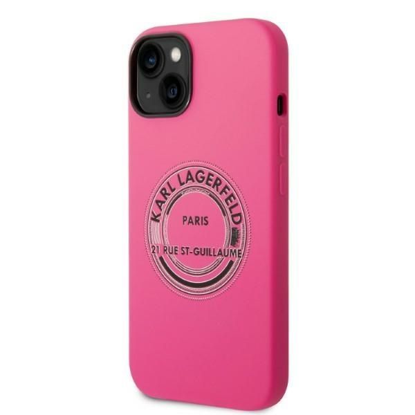 Aizmugurējais vāciņš Karl Lagerfeld Karl Lagerfeld KLHCP14MSRSGRCF iPhone 14 Plus 6.7 "hardcase pink / pink Silicone RSG