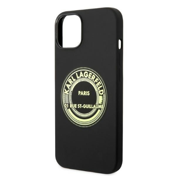 Aizmugurējais vāciņš Karl Lagerfeld Karl Lagerfeld KLHCP14MSRSGRCK iPhone 14 Plus 6.7 "hardcase black / black Silicone RSG