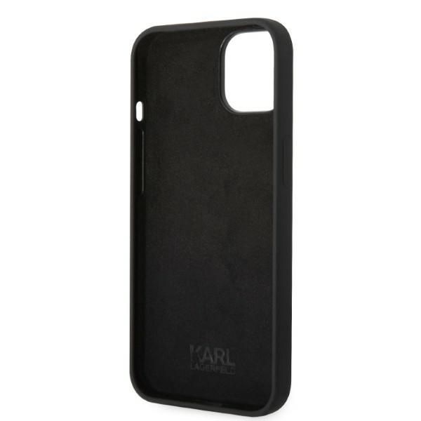 Aizmugurējais vāciņš Karl Lagerfeld Karl Lagerfeld KLHCP14MSRSGRCK iPhone 14 Plus 6.7 "hardcase black / black Silicone RSG