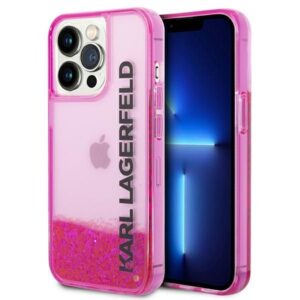 Nugarėlės dėklai Karl Lagerfeld  Karl Lagerfeld KLHCP14XLCKVF iPhone 14 Pro Max 6.7 "pink / pink hardcase Liquid Glitter Elong 