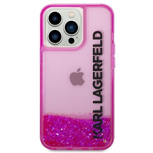 Aizmugurējais vāciņš Karl Lagerfeld Karl Lagerfeld KLHCP14XLCKVF iPhone 14 Pro Max 6.7 "pink / pink hardcase Liquid Glitter Elong