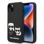 Aizmugurējais vāciņš Karl Lagerfeld  Karl Lagerfeld KLHMP14MSSKCK iPhone 14 Plus 6.7 "hardcase black / black Liquid Silicone Karl & Choupette Magsafe 