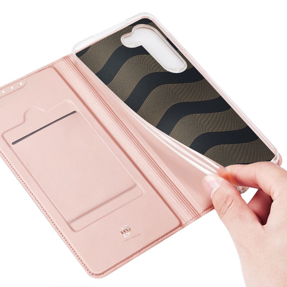 Tagakaaned Dux Ducis Dux Ducis Skin Pro case for Samsung Galaxy S23+ flip cover card wallet stand pink