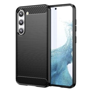 Aizmugurējais vāciņš Hurtel  Carbon Case case for Samsung Galaxy S23+ flexible silicone carbon cover black 