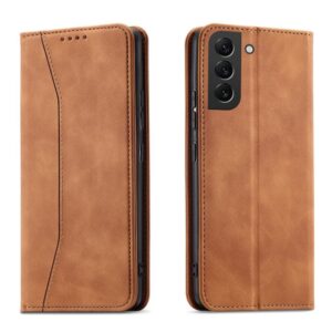 Aizmugurējais vāciņš Hurtel - Magnet Fancy Case for Samsung Galaxy S23+ flip cover wallet stand brown 
