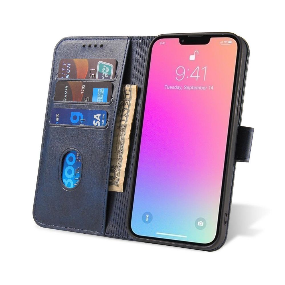 Tagakaaned Hurtel - Magnet Case for Samsung Galaxy S23 flip cover wallet stand blue