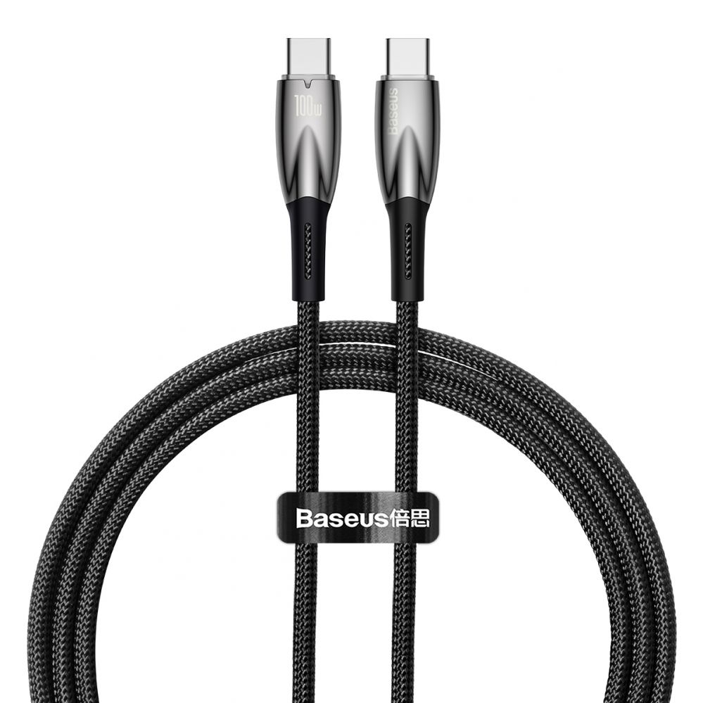 Kabelis Baseus Baseus CADH000701 USB-C - USB-C PD cable 100W 5A 480Mb/s 1m - black