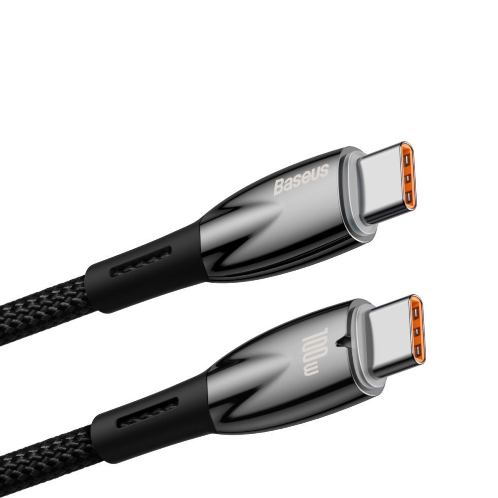 Kabelis Baseus Baseus CADH000701 USB-C - USB-C PD cable 100W 5A 480Mb/s 1m - black