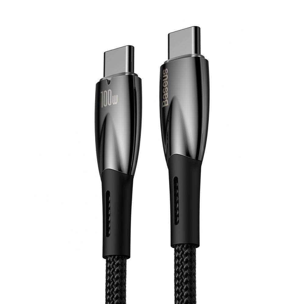 Kabelis Baseus Baseus CADH000701 USB-C - USB-C PD cable 100W 5A 480Mb/s 1m - black