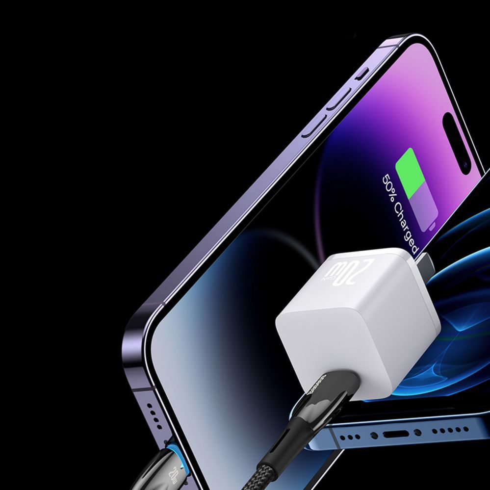 Kabelis Baseus Baseus CADH000701 USB-C - USB-C PD cable 100W 5A 480Mb/s 1m - black