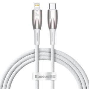Cable Baseus  Baseus CADH000002 Lightning - USB-C PD cable 20W 480Mb/s 1m - white 