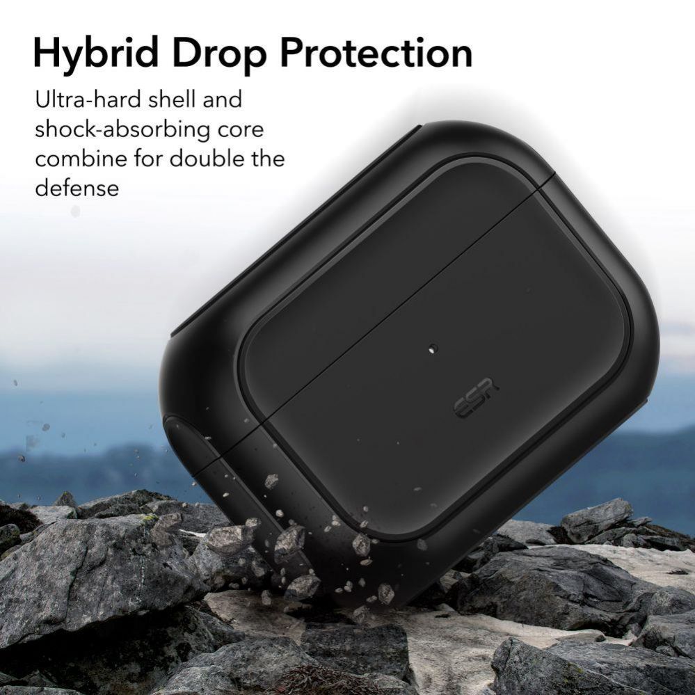 Back panel cover ESR ESR Orbit Halolock with MagSafe for Apple AirPods Pro 1 / 2 - black