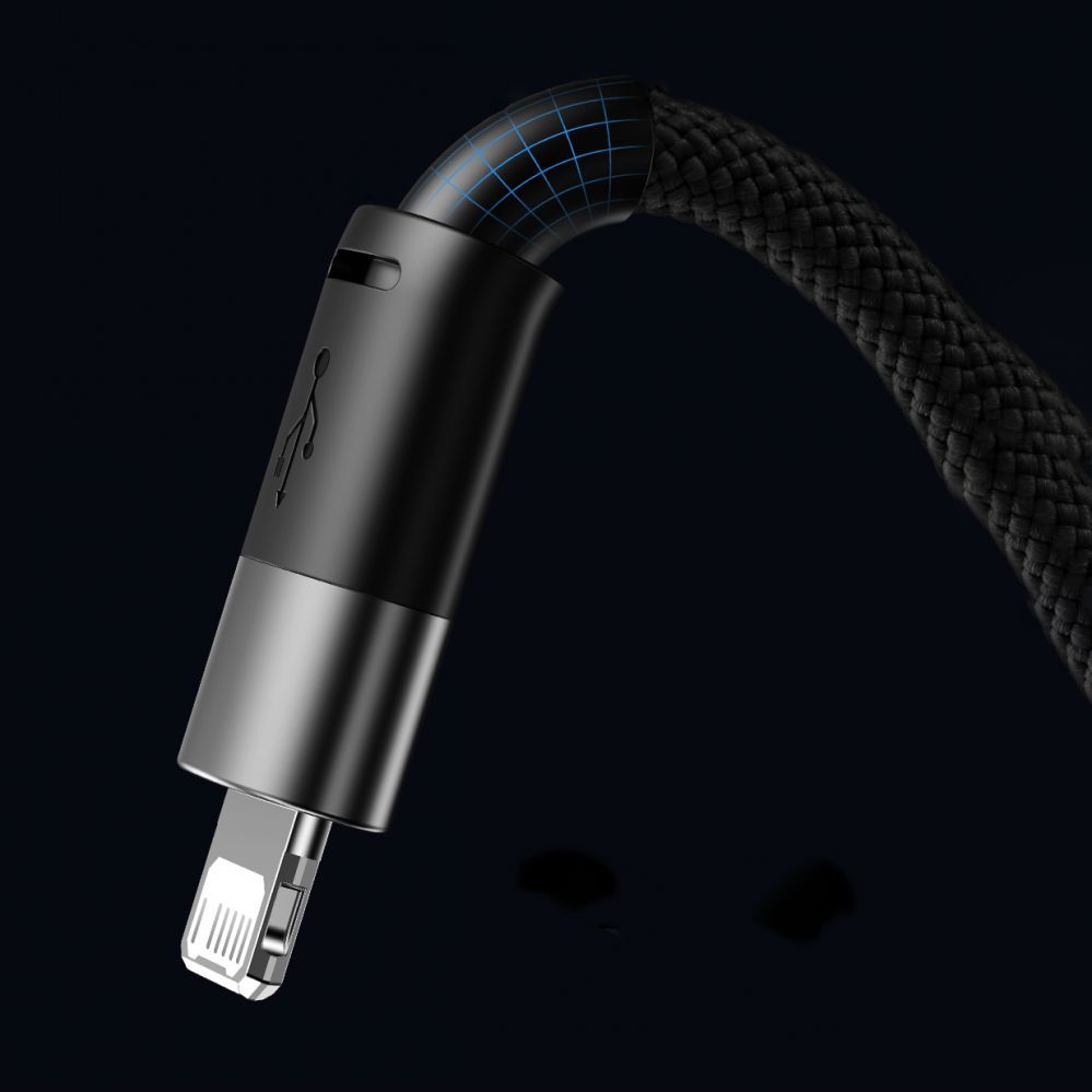 Cable Baseus 3in1 USB - micro USB / Lightning / USB C 3.5A 1.2m cable Baseus StarSpeed - black