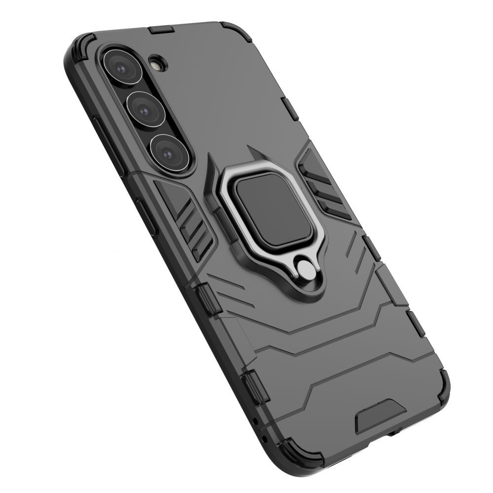 Tagakaaned Hurtel - Ring Armor case for Samsung Galaxy S23 armored cover magnetic holder ring black