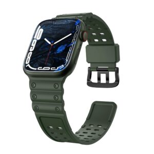Nugarėlės dėklai Hurtel  Strap Triple Protection for Apple Watch 38 / 40 / 41 mm band bracelet - green 