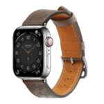 Nugarėlės dėklai Hurtel  Strap Leather for Apple Watch 38 / 40 / 41 mm band bracelet - dark brown 