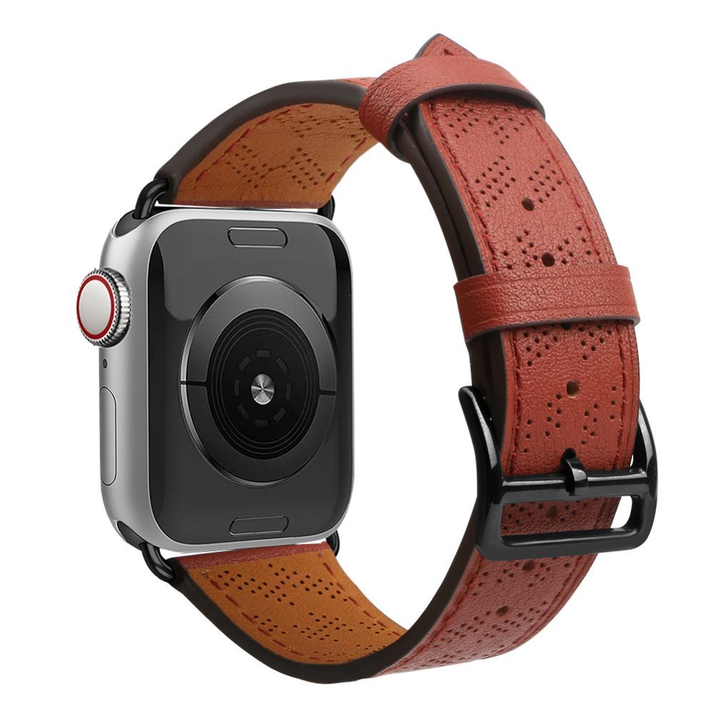 Nugarėlės dėklai Hurtel Strap Leather for Apple Watch 38 / 40 / 41 mm band bracelet - red