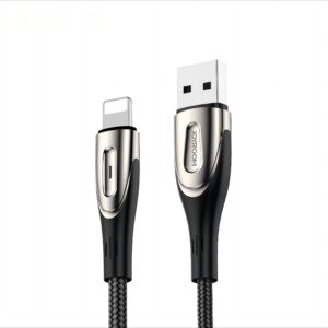 Kabelis Joyroom  Joyroom Sharp Series S-M411 USB-A / Lightning 3A Cable 1.2m with Charging Indicator - Black