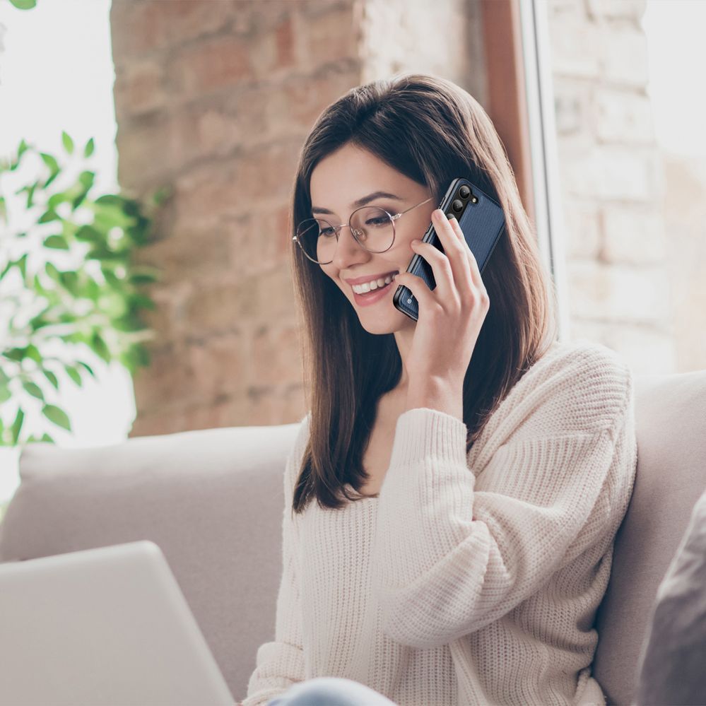 Tagakaaned Dux Ducis Dux Ducis Fino case Samsung Galaxy S23+ cover with silicone frame blue