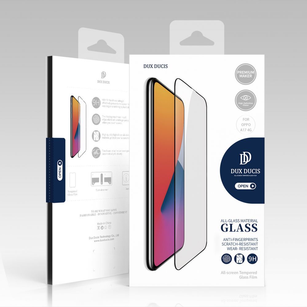 Aizsargstikls Dux Ducis Dux Ducis 9D Tempered Glass Oppo A17 9H tempered glass with black frame