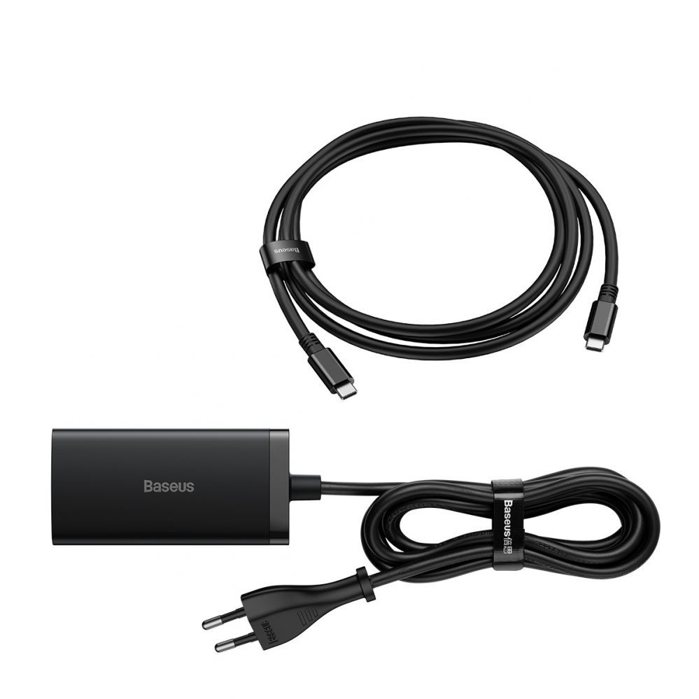 Kaabel Baseus Baseus fast charger GaN5 Pro HUB HDMI 2 x USB-C / USB-A / HDMI 4K 30Hz 1.5m black + USB-C cable - USB-C 100W 40Gb/s (USB4) 1m (CCGP110201)