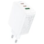 Adapteris Acefast  Acefast fast charger GaN (2x USB-C / USB-A) PPS / PD / QC4+ 65W white (A41) 