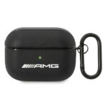 Back panel cover Mercedes-Benz  AMG Leather Big Logo case for AirPods Pro - black 