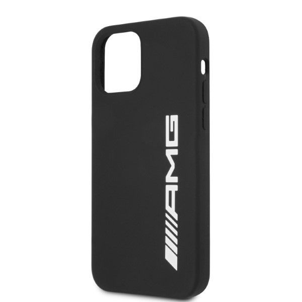Back panel cover Mercedes-Benz AMG Silicone Big Logo case for iPhone 12 Pro Max - black