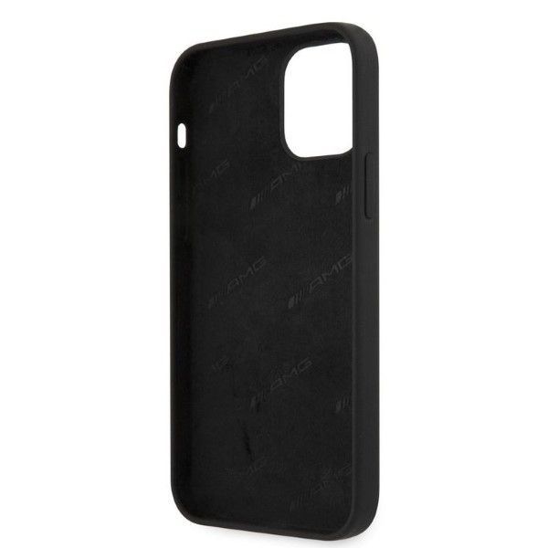 Back panel cover Mercedes-Benz AMG Silicone Big Logo case for iPhone 12 Pro Max - black